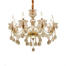 Lustre en cristal de luxe Lustre en cristal K9 avec bras lumineux