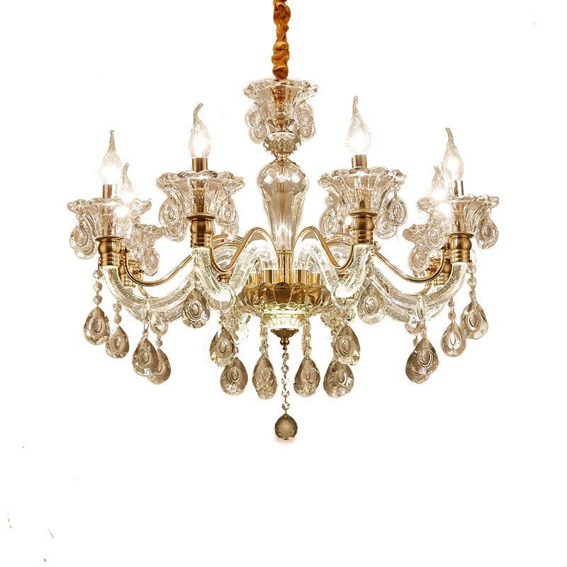 Lustre en cristal de luxe Lustre en cristal K9 avec bras lumineux