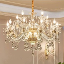 Lustre en cristal de luxe Lustre en cristal K9 avec bras lumineux