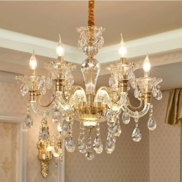 Lustre en cristal de luxe Lustre en cristal K9 avec bras lumineux