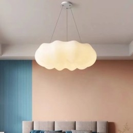 Suspension nordique moderne et créative en forme de citrouille, à intensité variable, luminaire suspendu pour porche
