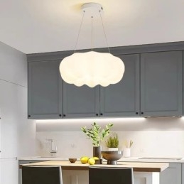 Suspension nordique moderne et créative en forme de citrouille, à intensité variable, luminaire suspendu pour porche