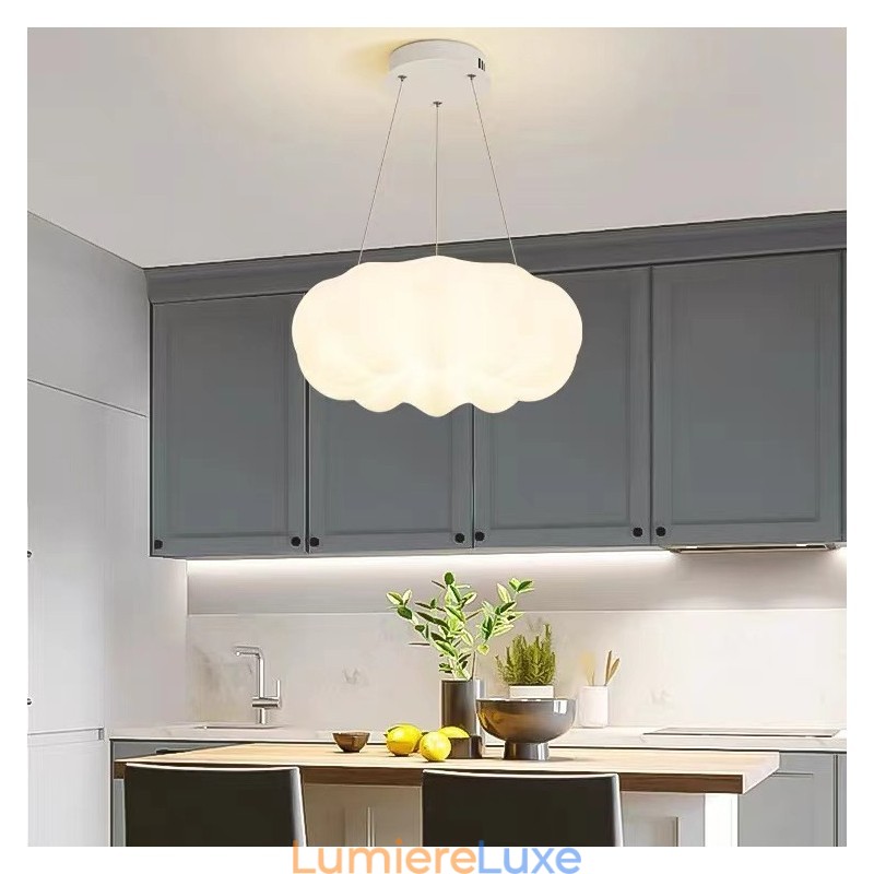 Suspension nordique moderne et créative en forme de citrouille, à intensité variable, luminaire suspendu pour porche