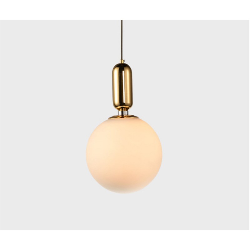 Suspension contemporaine moderne avec abat-jour en verre