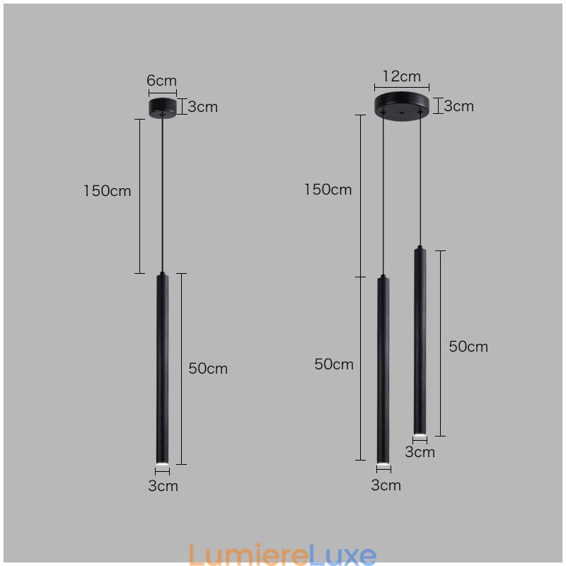 Suspension simple, moderne et contemporaine