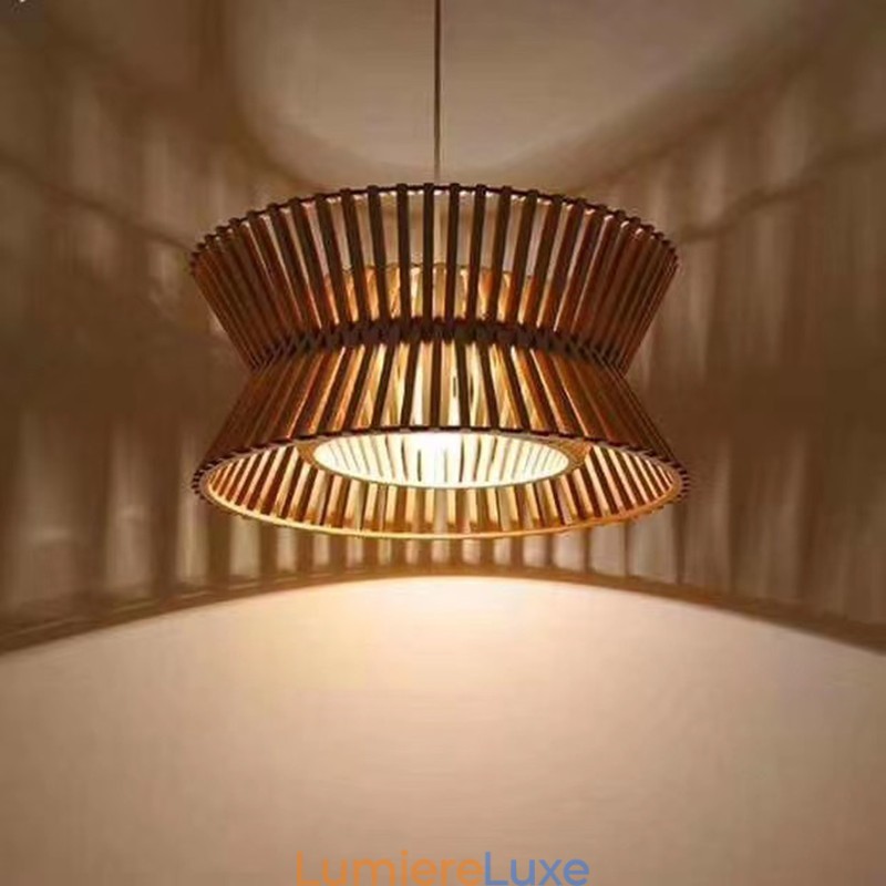Suspension vintage en bois