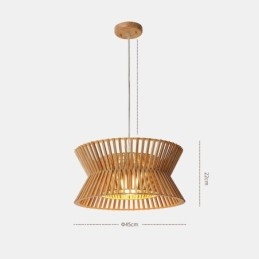 Suspension vintage en bois