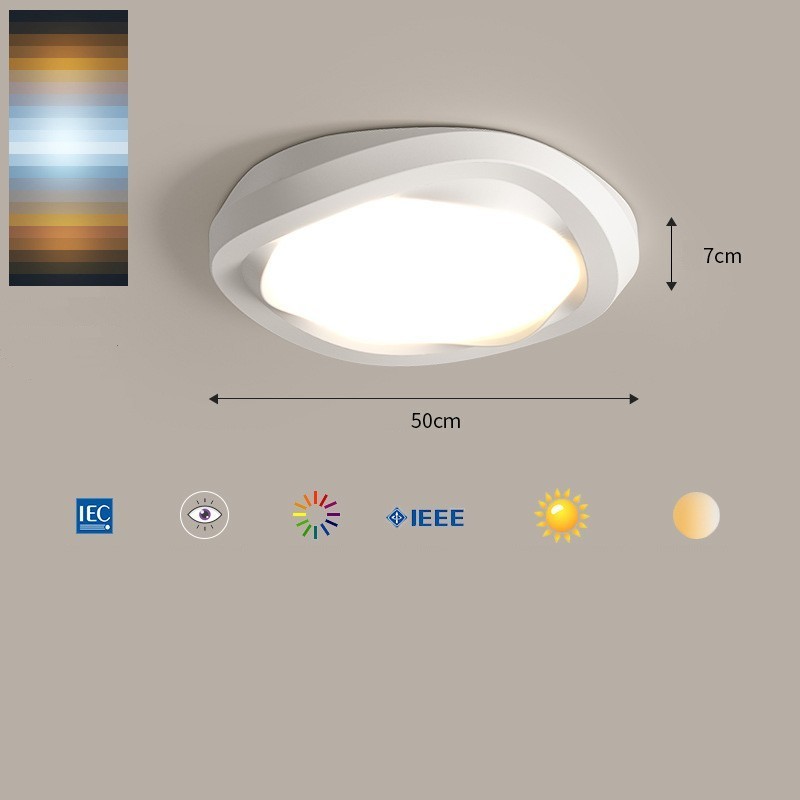 Plafonnier encastré moderne à spectre complet et à intensité variable, protection des yeux, multicolore, luminaires d'intérieur