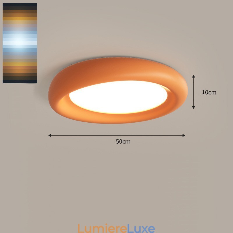 Plafonnier encastré rond à intensité variable, spectre complet, protection des yeux, multicolore, moderne, luminaires d'intérieur
