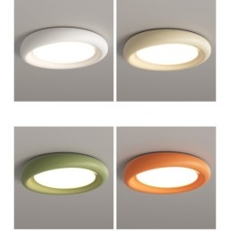 Plafonnier encastré rond à intensité variable, spectre complet, protection des yeux, multicolore, moderne, luminaires d'intérieur
