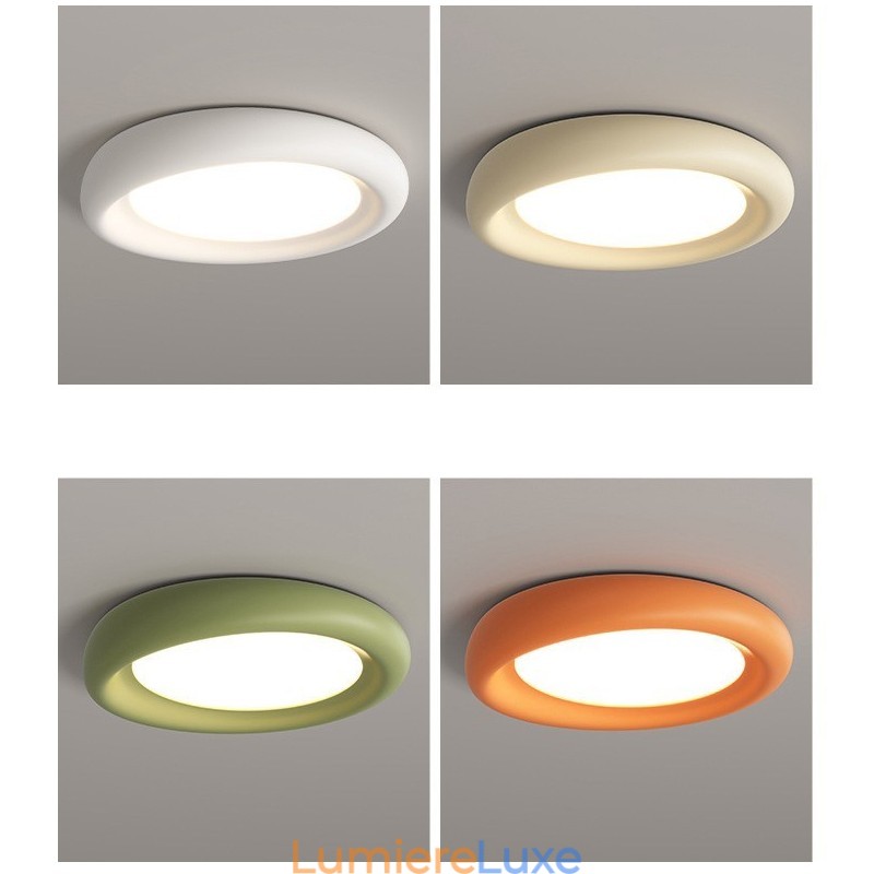 Plafonnier encastré rond à intensité variable, spectre complet, protection des yeux, multicolore, moderne, luminaires d'intérieur
