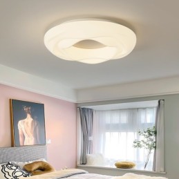 Plafonnier encastré rond moderne à intensité variable pour éclairage d'intérieur