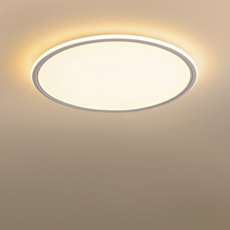 Plafonnier rond Nordic de 3,5 cm d'épaisseur, à spectre complet, à intensité variable, pour la protection des yeux Plafonnier rond Nordic de 3,5 cm d'épaisseur, à spectre complet, à intensité variable, pour la protection des yeux