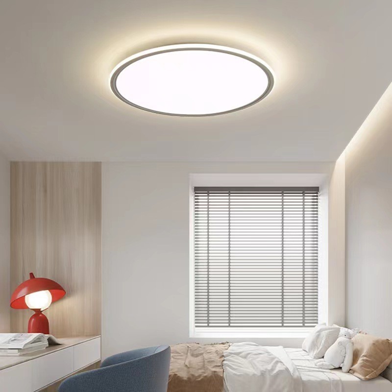 Plafonnier rond Nordic de 3,5 cm d'épaisseur, à spectre complet, à intensité variable, pour la protection des yeux