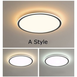 Plafonnier rond Nordic de 3,5 cm d'épaisseur, à spectre complet, à intensité variable, pour la protection des yeux