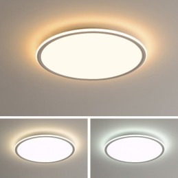 Plafonnier rond Nordic de 3,5 cm d'épaisseur, à spectre complet, à intensité variable, pour la protection des yeux