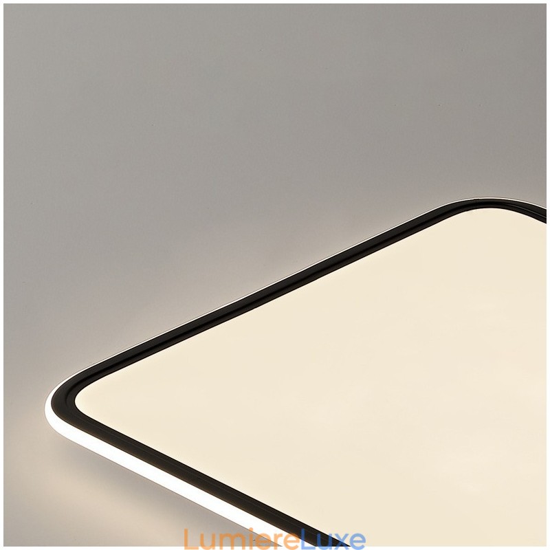 Plafonnier carré moderne à intensité variable, luminaire d'intérieur encastré