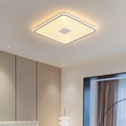 Plafonnier carré moderne à intensité variable, protection oculaire à spectre complet