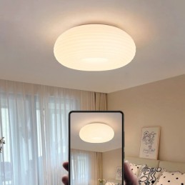 Plafonnier encastré rond moderne à spectre complet et à intensité variable pour la protection des yeux