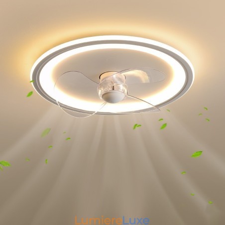 Ventilateur rond nordique ultra fin, silencieux, invisible, à intensité variable, encastré, spectre complet, protection des yeux Ventilateur rond nordique ultra fin, silencieux, invisible, à intensité variable, encastré, spectre complet, protection des yeux