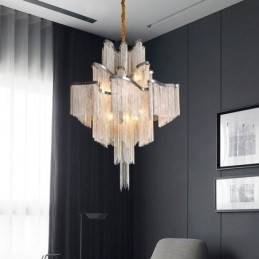 Lustre design à pampilles extra large