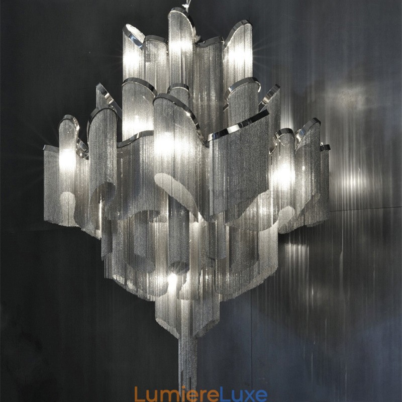 Lustre design à pampilles extra large