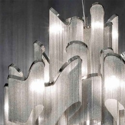 Lustre design à pampilles extra large