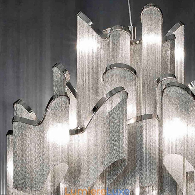Lustre design à pampilles extra large