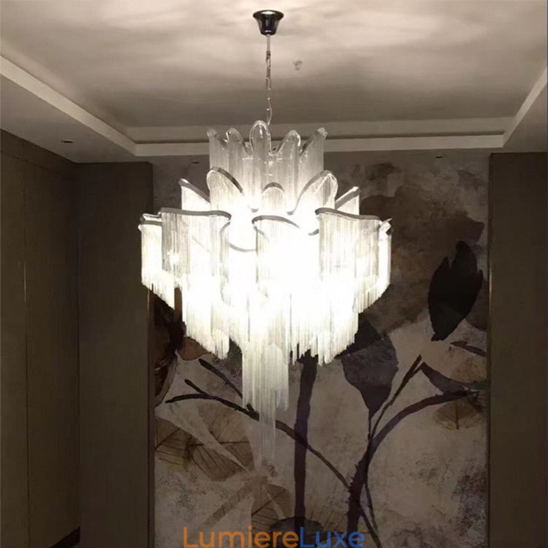 Lustre design à pampilles extra large