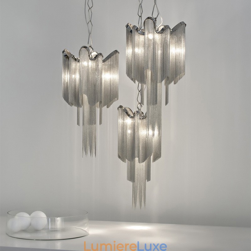 Lustre design à pampilles extra large