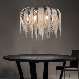 Lustre design à pampilles extra large
