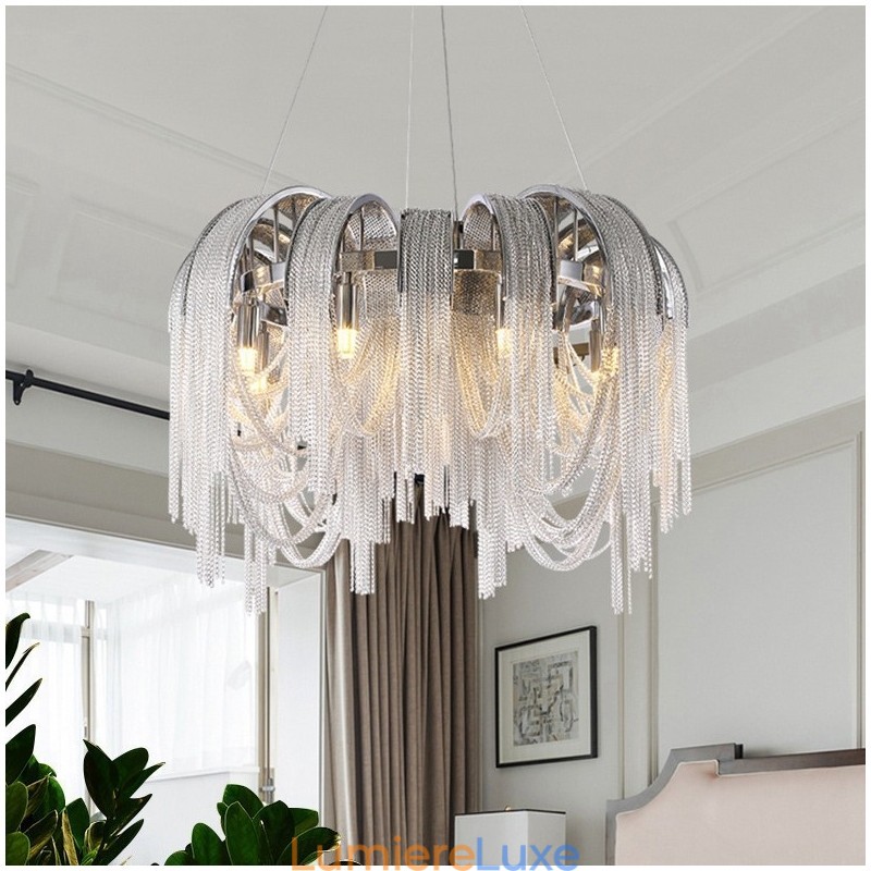 Lustre design à pampilles extra large