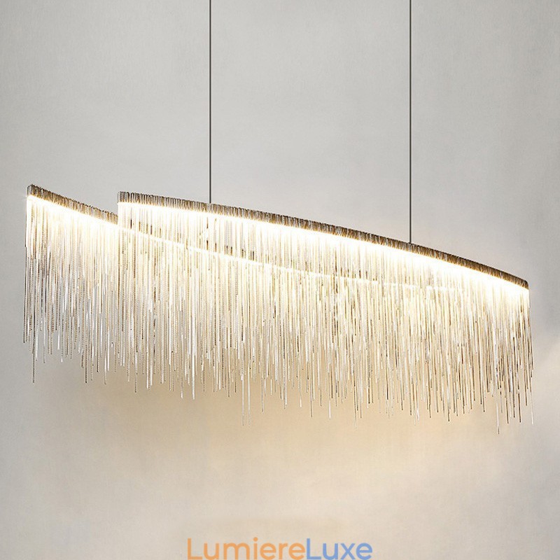 Plafonnier suspendu design extra large Tassels pour îlot