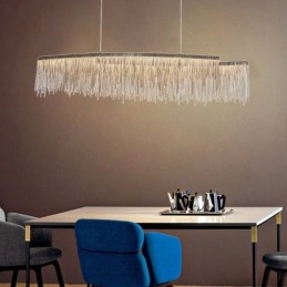 Plafonnier suspendu design extra large Tassels pour îlot