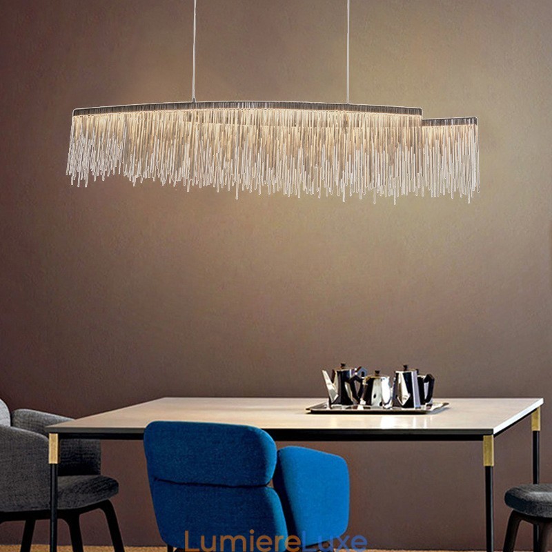 Plafonnier suspendu design extra large Tassels pour îlot