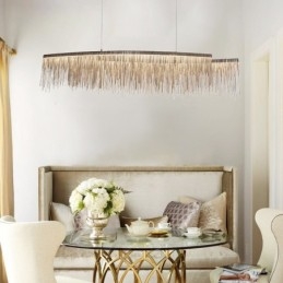 Plafonnier suspendu design extra large Tassels pour îlot