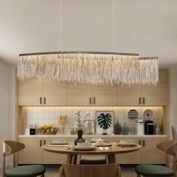 Plafonnier suspendu design extra large Tassels pour îlot