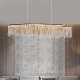 Plafonnier suspendu design extra large Tassels pour îlot
