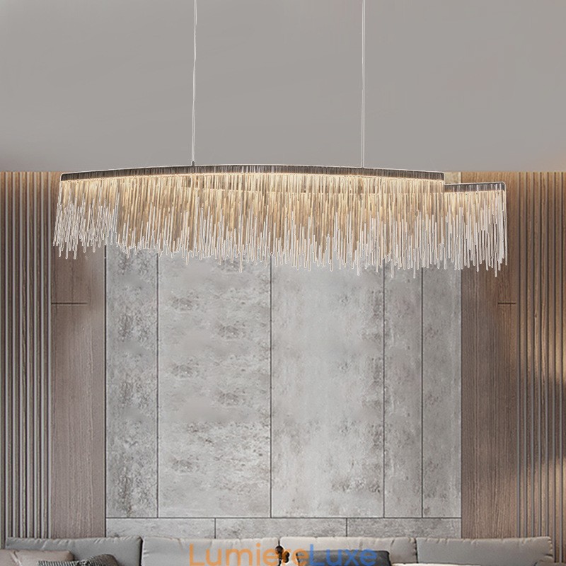 Plafonnier suspendu design extra large Tassels pour îlot