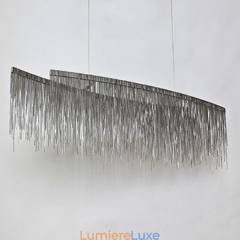 Plafonnier suspendu design extra large Tassels pour îlot