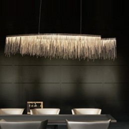 Plafonnier suspendu design extra large Tassels pour îlot