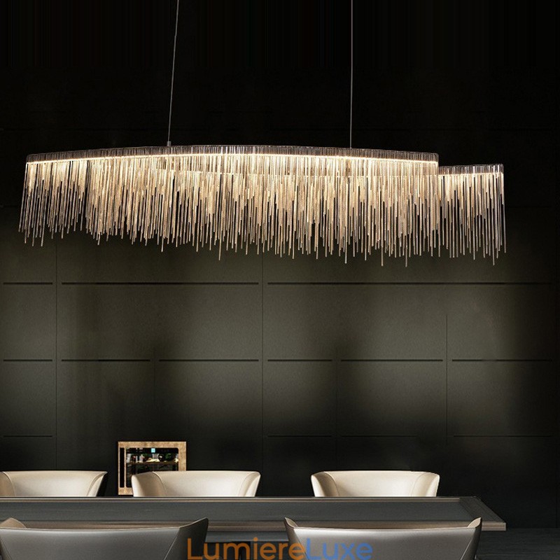 Plafonnier suspendu design extra large Tassels pour îlot