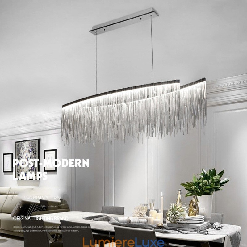 Plafonnier suspendu design extra large Tassels pour îlot