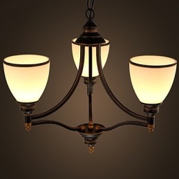 Plafonniers rétro minimalistes Plafonniers en verre de style européen Lampe