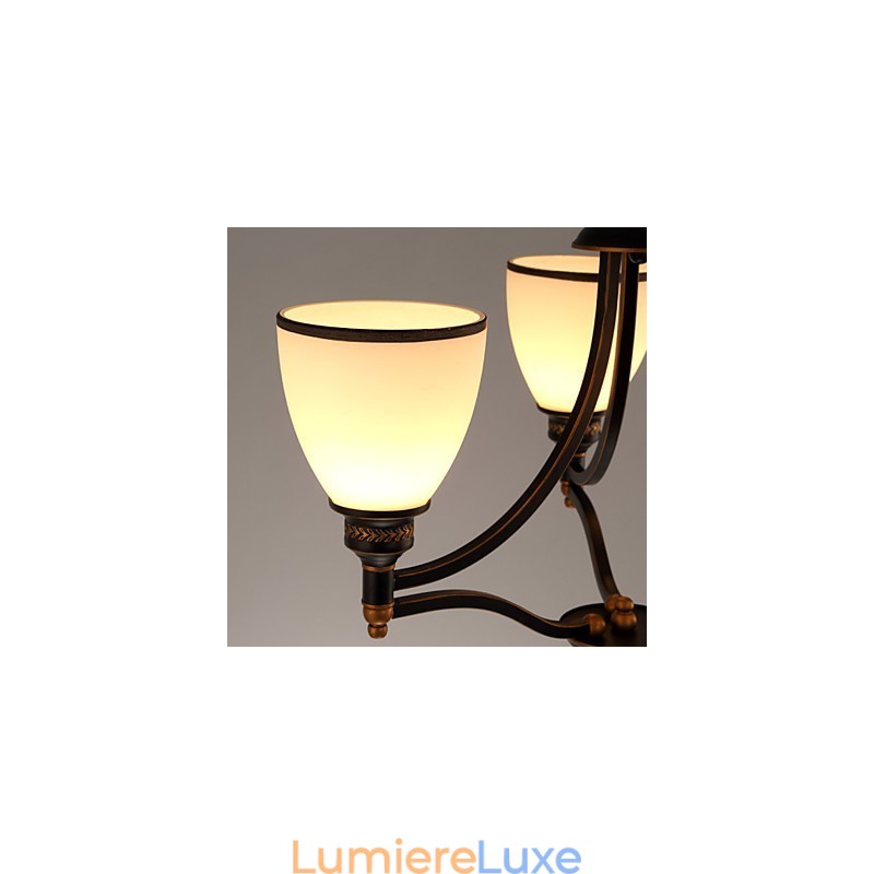 Plafonniers rétro minimalistes Plafonniers en verre de style européen Lampe