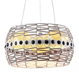 Lampe suspendue en rotin tissée à la main