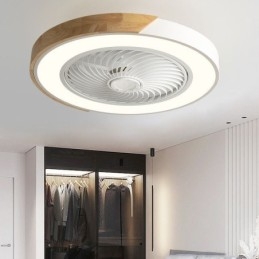 Ventilateur de plafond intelligent avec lumières, télécommande, lampe décorative