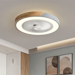 Ventilateur de plafond intelligent avec lumières, télécommande, lampe décorative