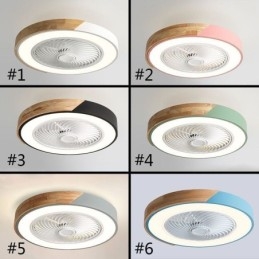 Ventilateur de plafond intelligent avec lumières, télécommande, lampe décorative