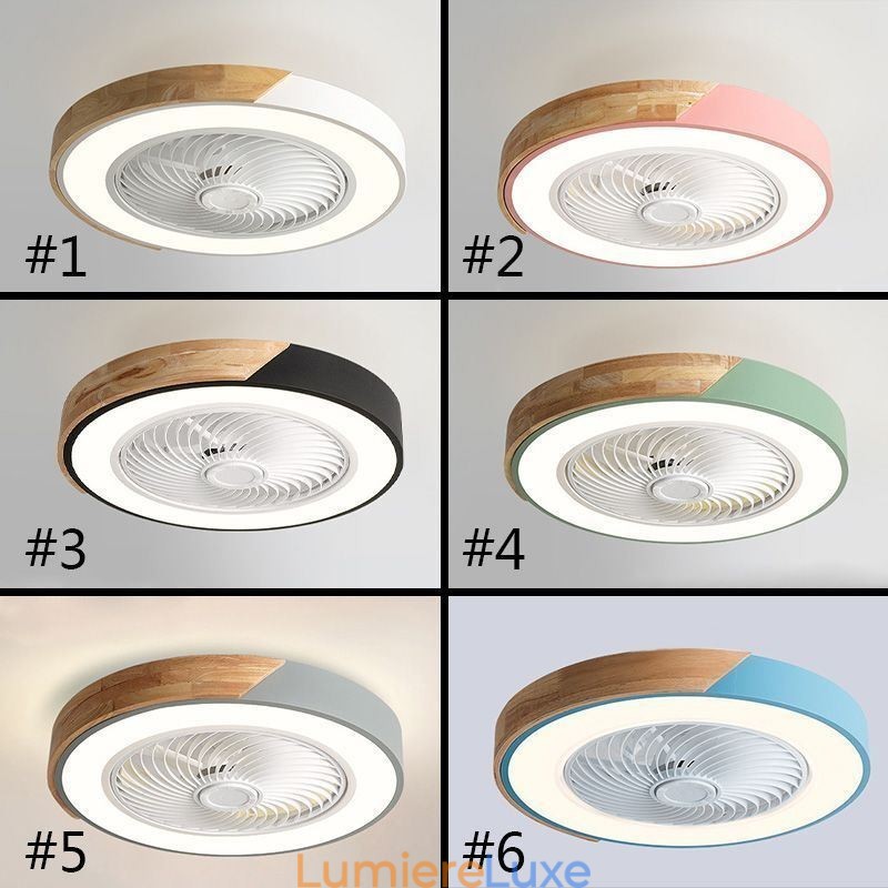 Ventilateur de plafond intelligent avec lumières, télécommande, lampe décorative